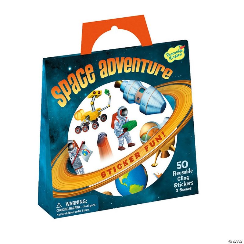 Stickers & Tattoos | Space Adventure Reusable Sticker Tote Creative Activities Stickers & Tattoos