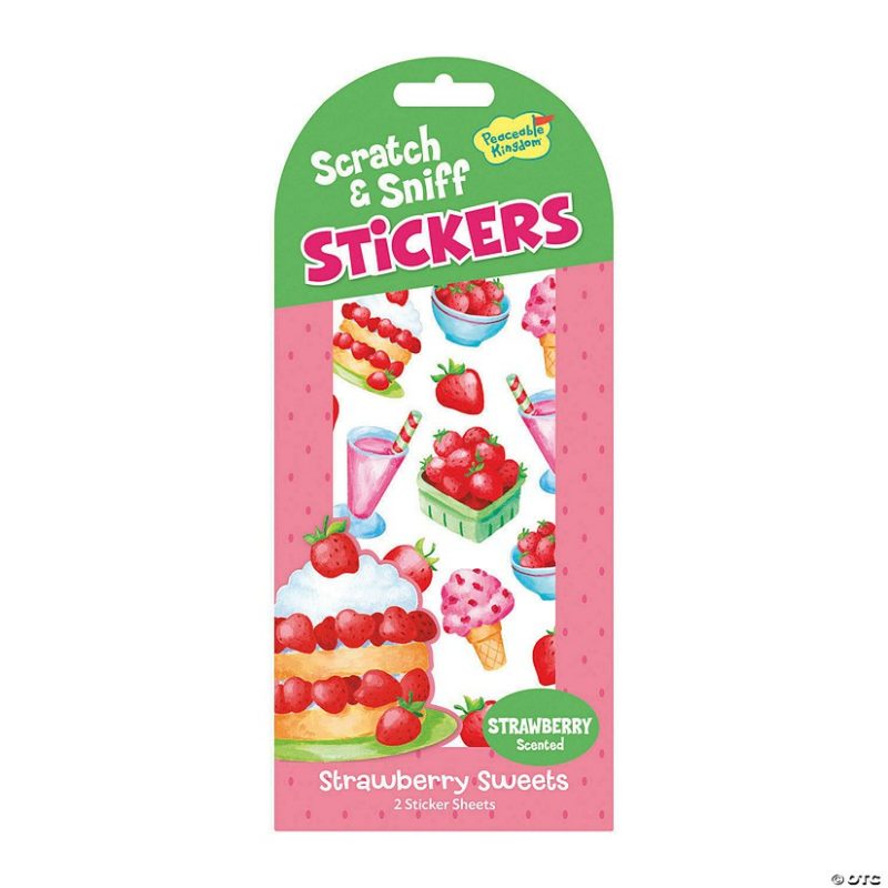 Stickers & Tattoos | Strawberry Sweets Scratch & Sniff Stickers: Pack Of 12 Creative Activities Stickers & Tattoos