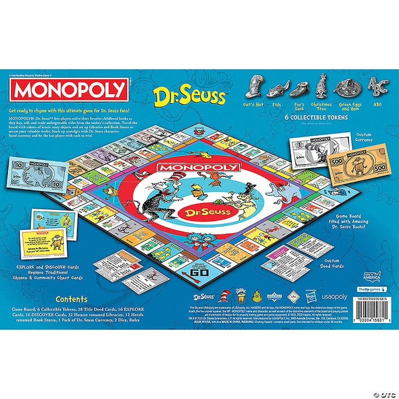 Strategy Games | Monopoly: Dr. Seuss Games Strategy Games