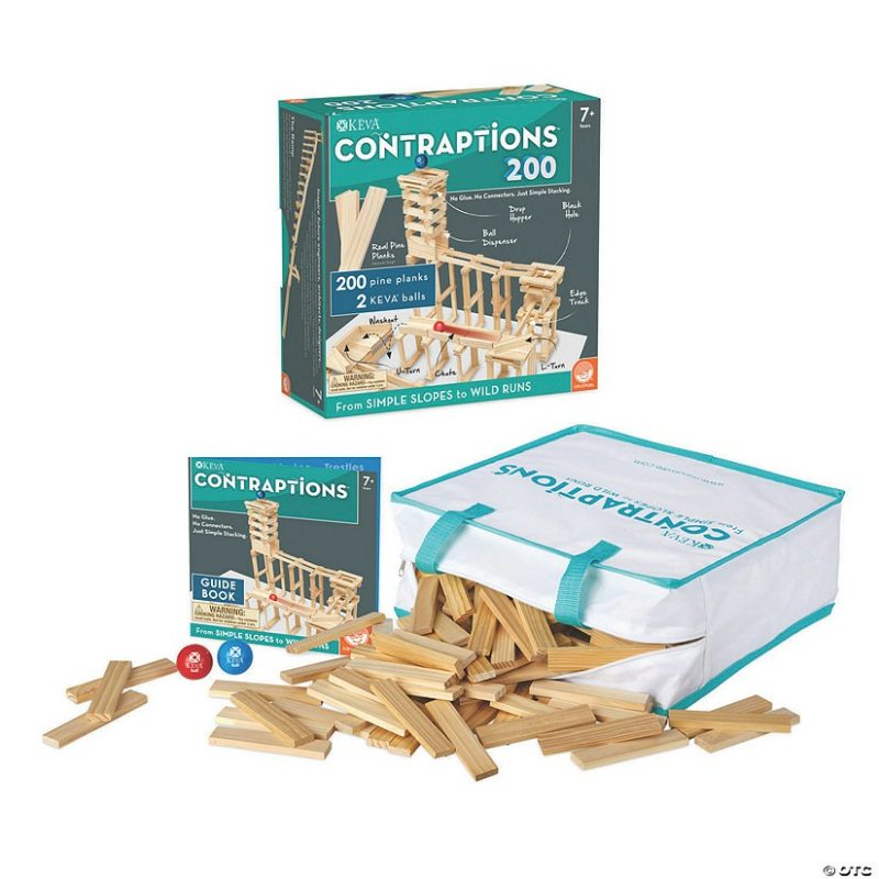 Structures & Contraptions | Keva Contraptions 200 And 400 Plank Sets With Free Bonus Planks Structures & Contraptions Structures & Contraptions