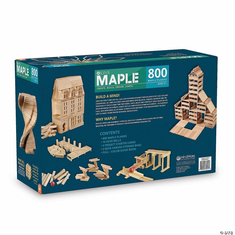 Structures & Contraptions | Keva Maple 800 Plank Set With Canvas Storage Bags Structures & Contraptions Structures & Contraptions