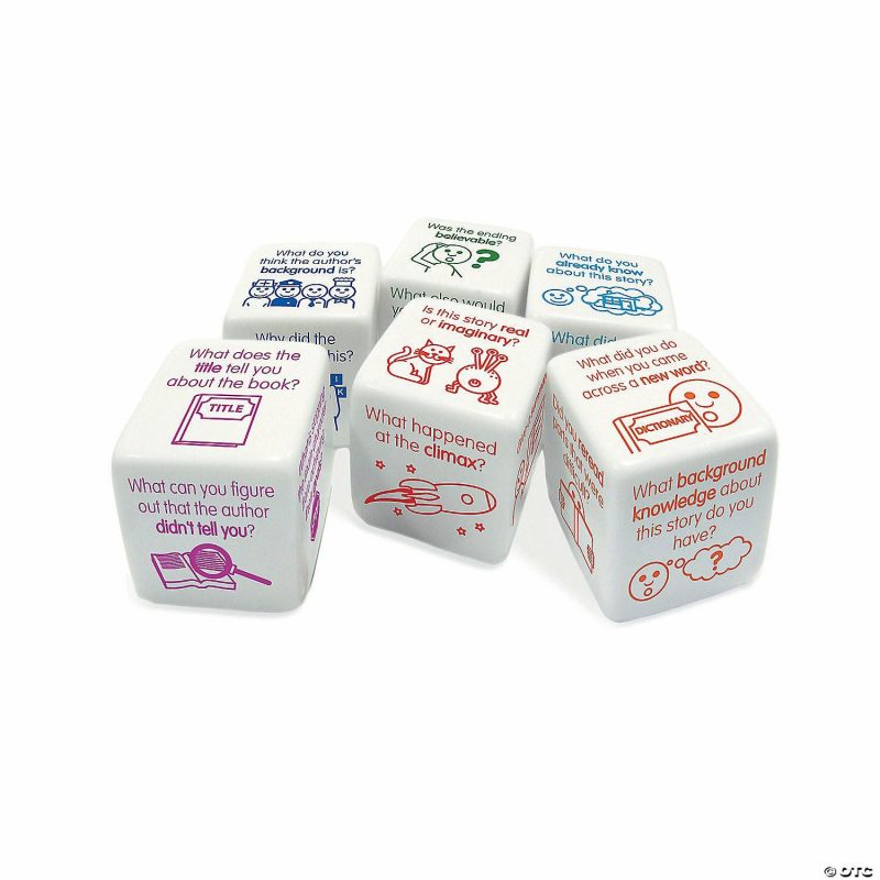 Teaching Resources | Junior Learning Comprehension Dice, 6 Per Pack Classroom Resources For Educators Teaching Resources