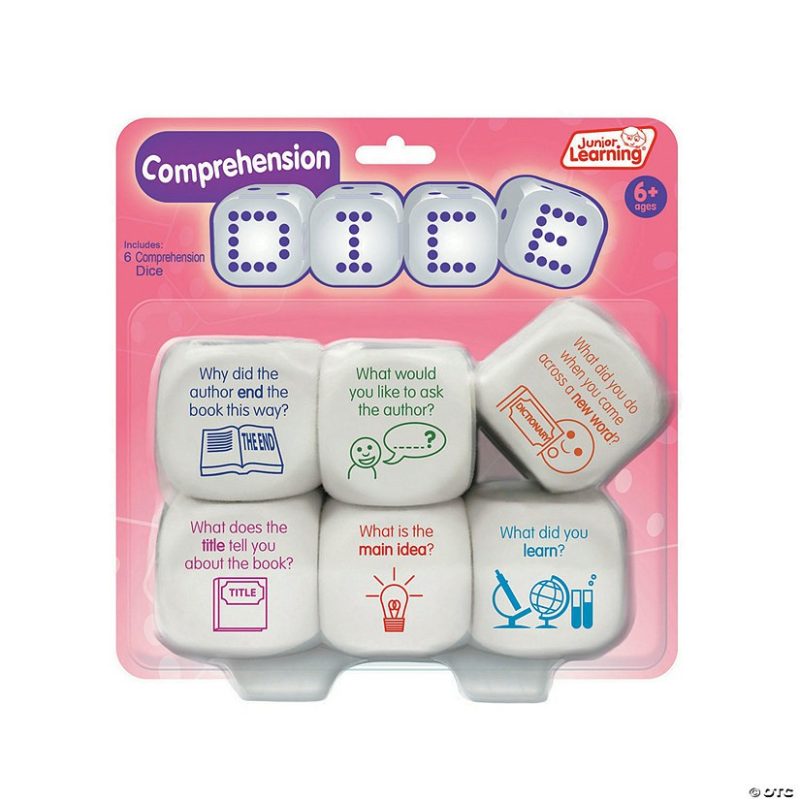 Teaching Resources | Junior Learning Comprehension Dice, 6 Per Pack Classroom Resources For Educators Teaching Resources