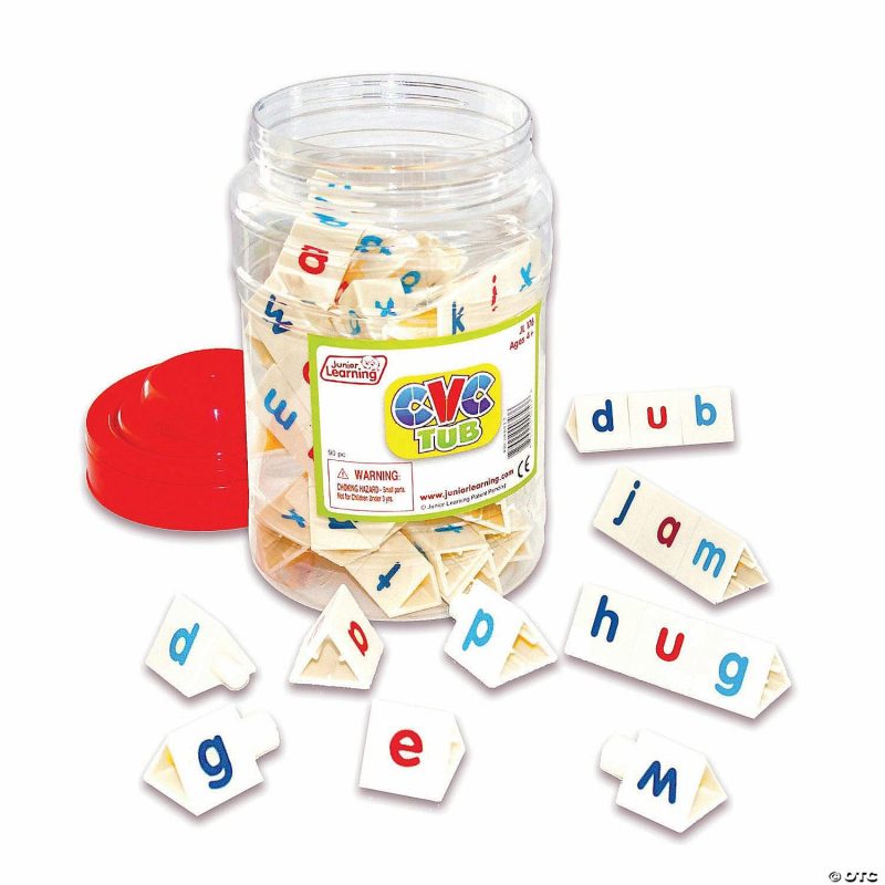 Teaching Resources | Junior Learning Tri-Blocks® Cvc Letters Tub, Set Of 90 Classroom Resources For Educators Teaching Resources