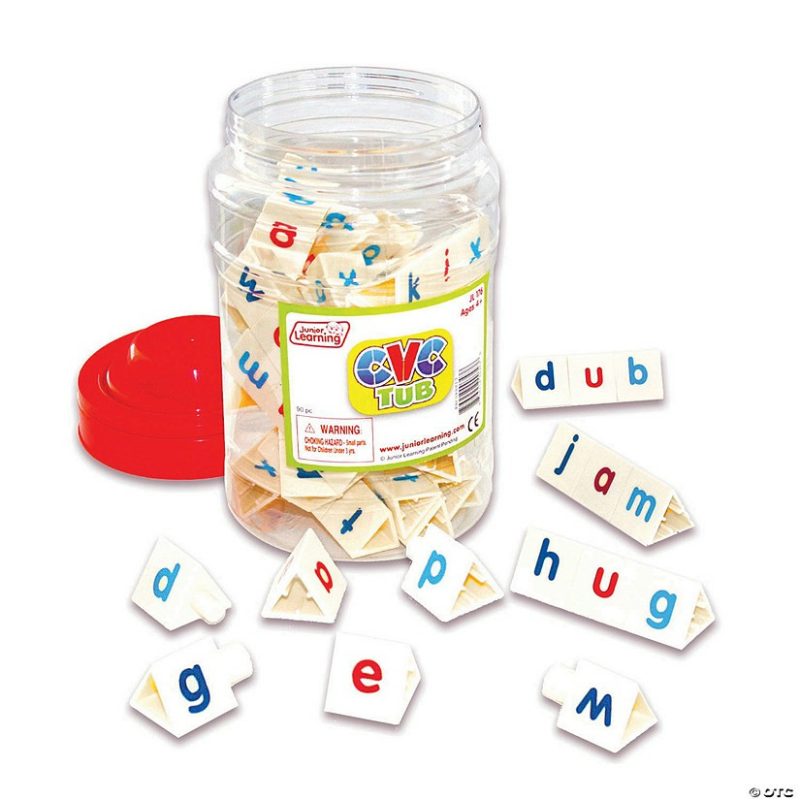 Teaching Resources | Junior Learning Tri-Blocks® Cvc Letters Tub, Set Of 90 Classroom Resources For Educators Teaching Resources