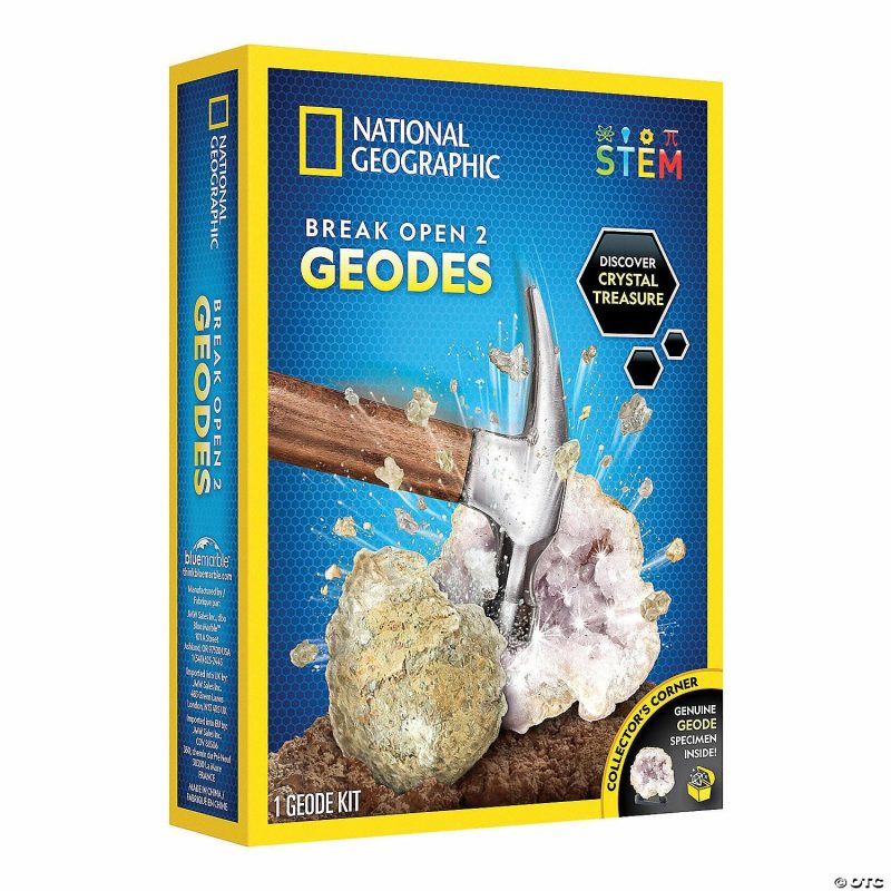 The Earth & Stars | National Geographic Break Open 2 Geodes Kit Science & Nature The Earth & Stars