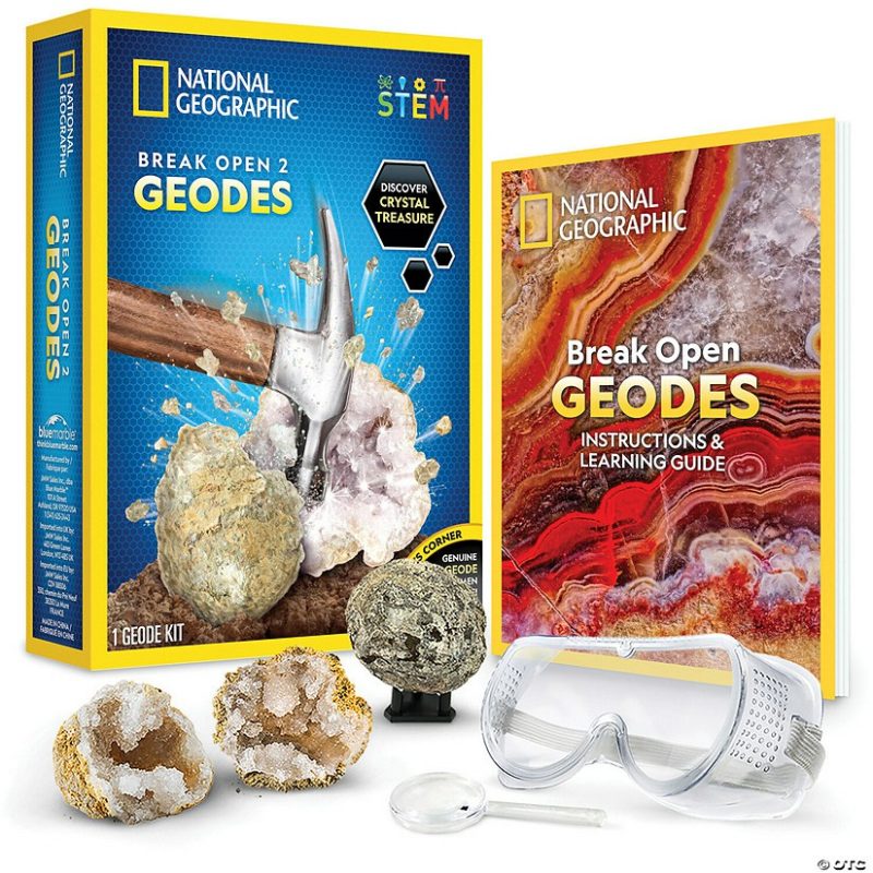 The Earth & Stars | National Geographic Break Open 2 Geodes Kit Science & Nature The Earth & Stars