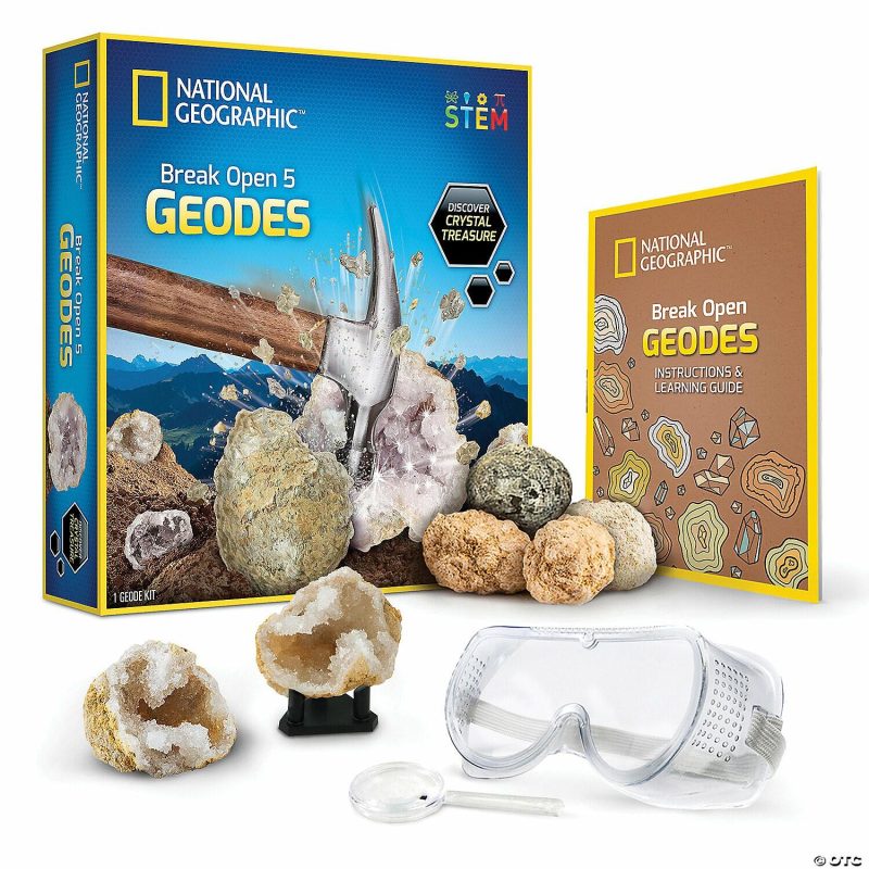 The Earth & Stars | National Geographic Break Open 5 Geodes Starter Kit Science & Nature The Earth & Stars