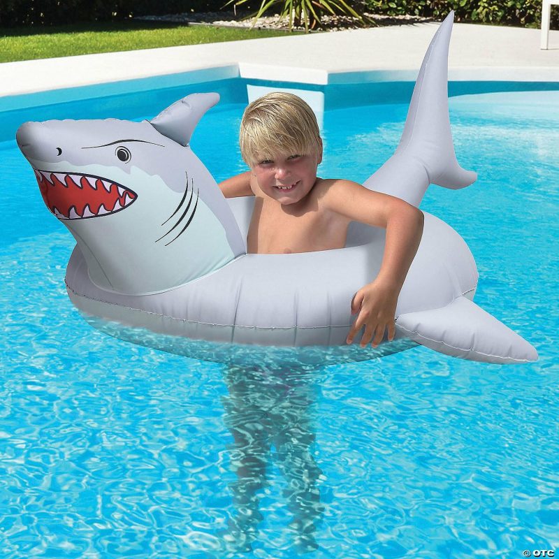 Water Toys | Gofloats ‘Great White Bite’ – Jr Pool Float Party Tube Active Play Water Toys