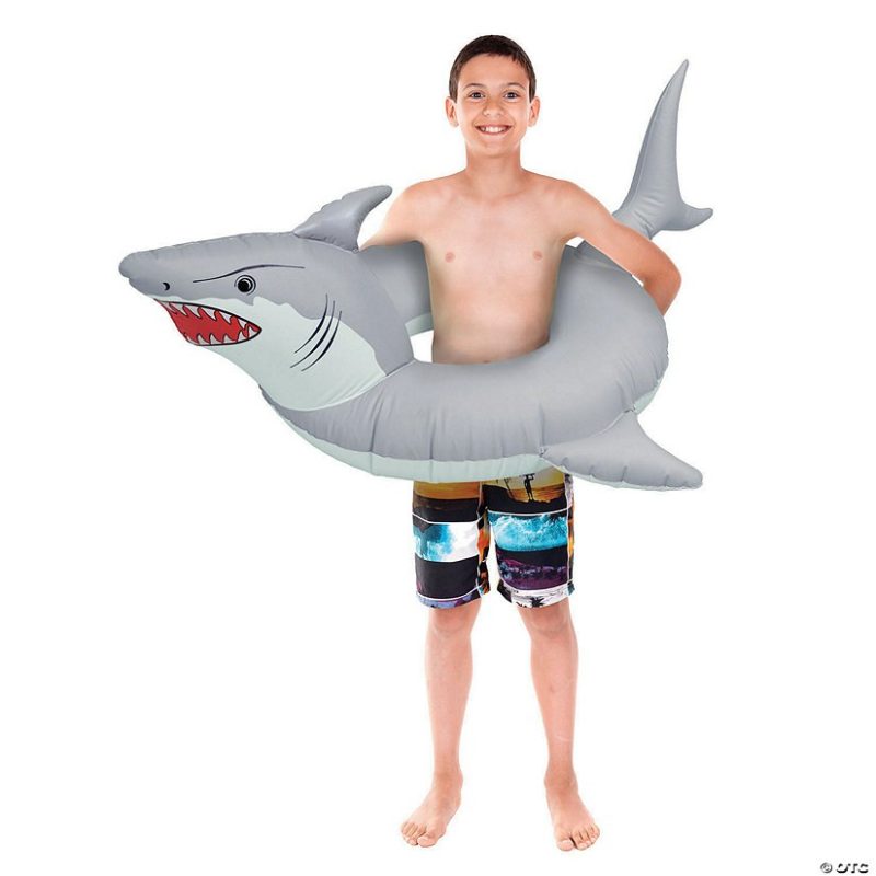 Water Toys | Gofloats ‘Great White Bite’ – Jr Pool Float Party Tube Active Play Water Toys