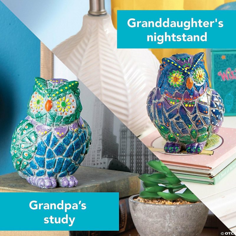 Craft Activities | Two Creative Friendship Owls Stone Décor Painting Craft Kit For Two Craft Activities Craft Activities