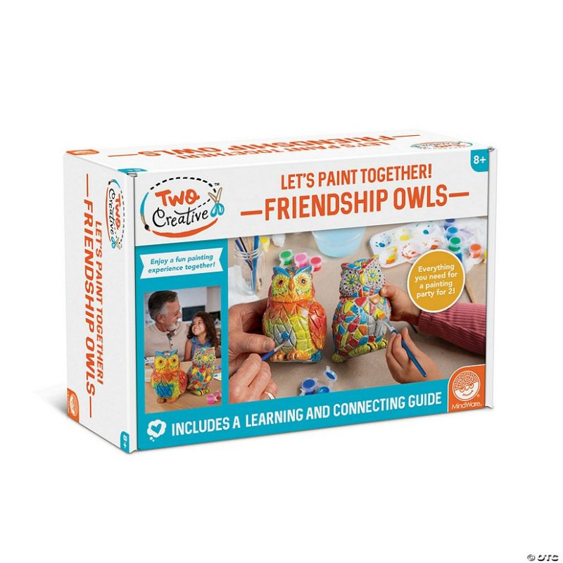 Craft Activities | Two Creative Friendship Owls Stone Décor Painting Craft Kit For Two Craft Activities Craft Activities