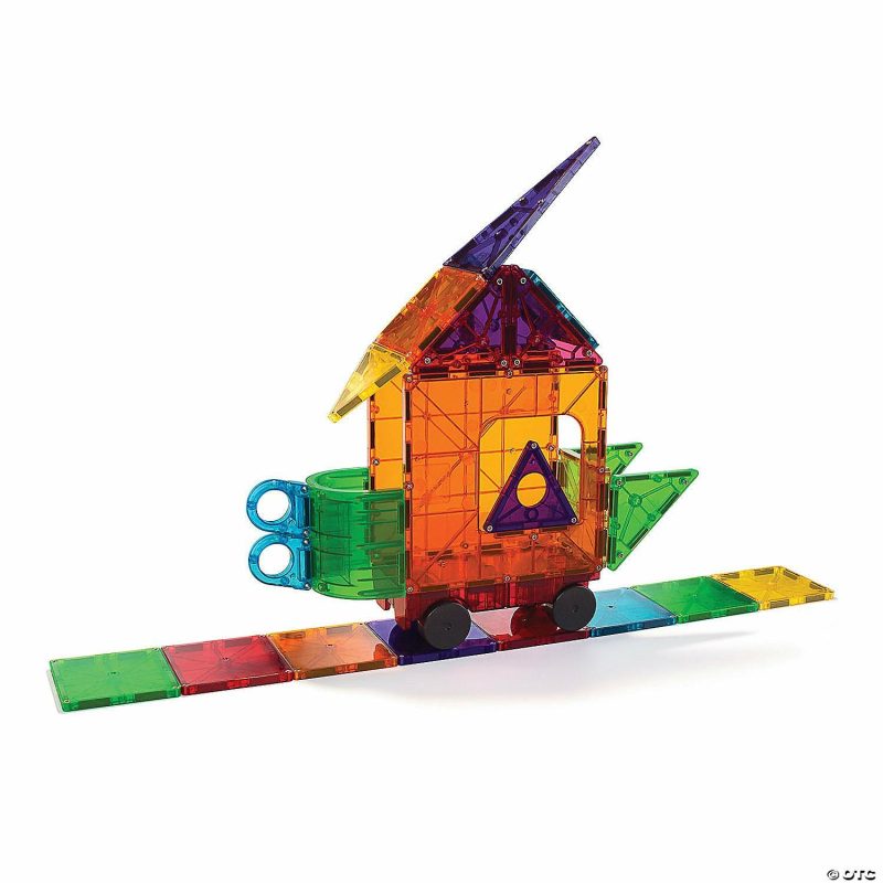 Creative Construction | Magna-Tiles® 148-Piece Magnetic Construction Set With Free Storage Bin Building Sets Creative Construction