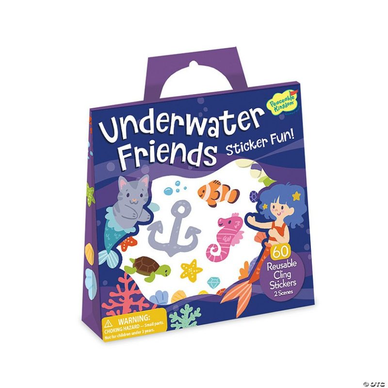 Early Learning Activities | Underwater Friends Reusable Sticker Tote Early Learning Early Learning Activities