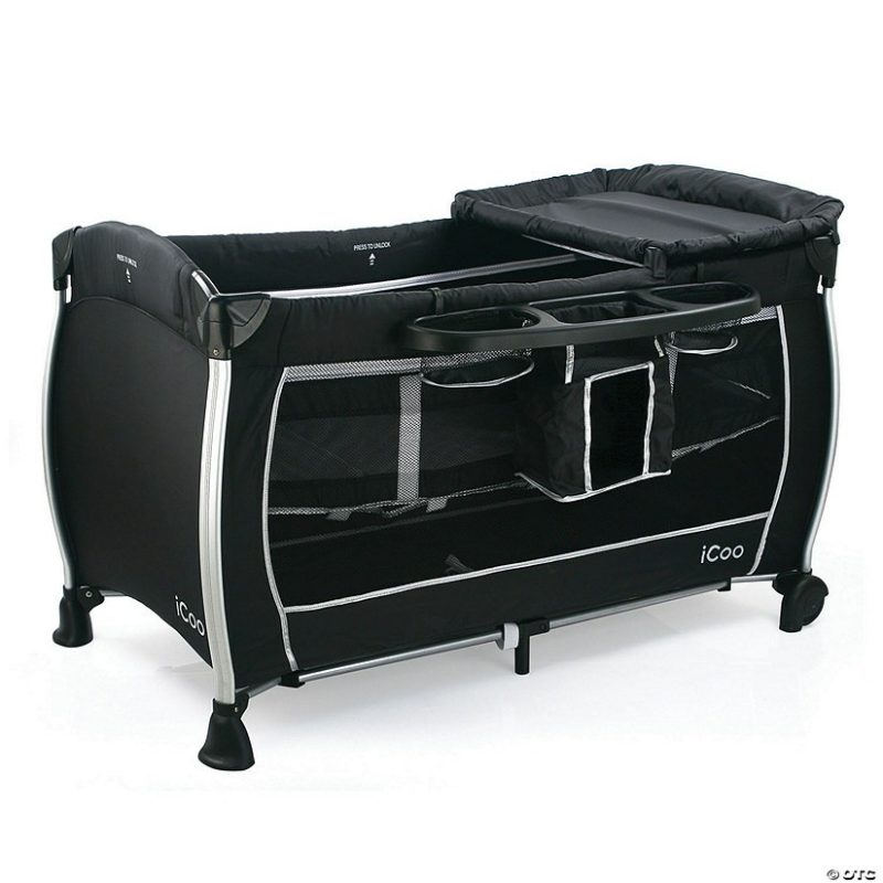 Furniture | Icoo Panama Portable Play Yard: Black Furniture Furniture