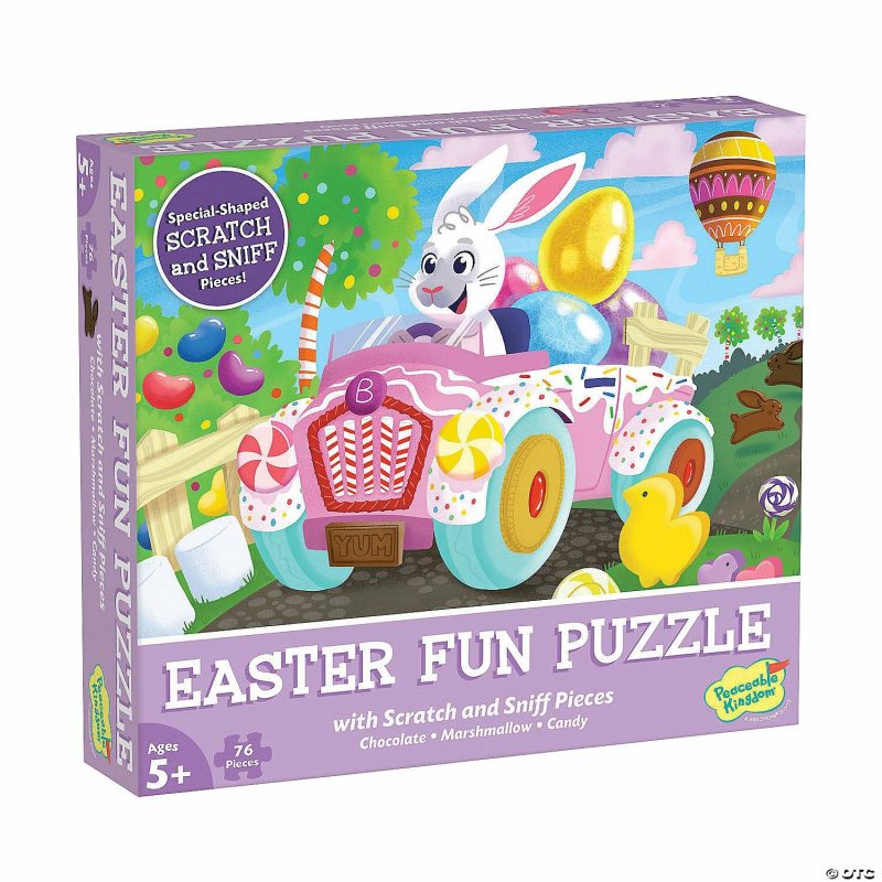 Hands-On Puzzles | Easter Fun Scratch And Sniff Jigsaw Puzzle Brain Teasers & Puzzles Hands-On Puzzles