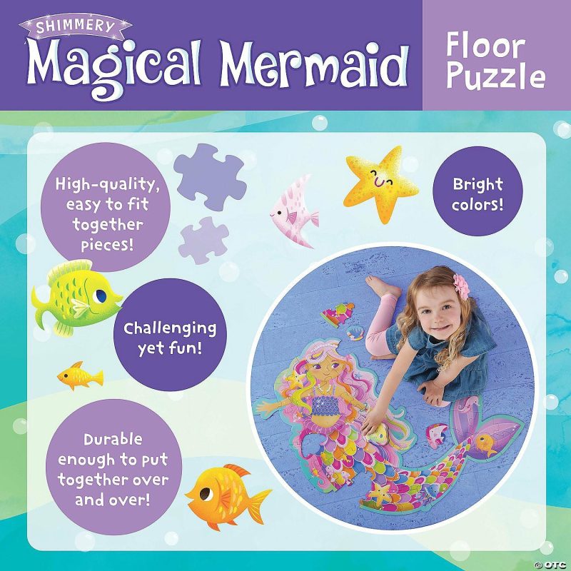 Hands-On Puzzles | Mermaid Floor Puzzle Brain Teasers & Puzzles Hands-On Puzzles