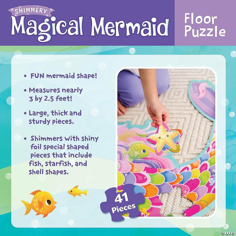 Hands-On Puzzles | Mermaid Floor Puzzle Brain Teasers & Puzzles Hands-On Puzzles