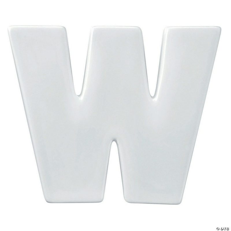 Paint Your Own | Paint Your Own Porcelain Letter W Creative Activities Paint Your Own