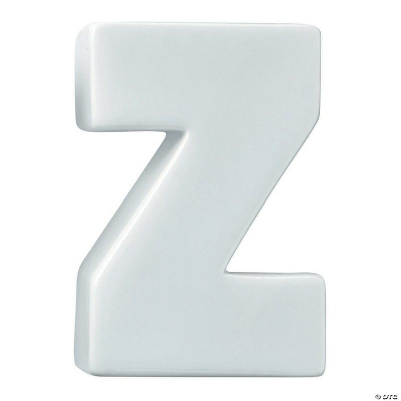 Paint Your Own | Paint Your Own Porcelain Letter Z Creative Activities Paint Your Own