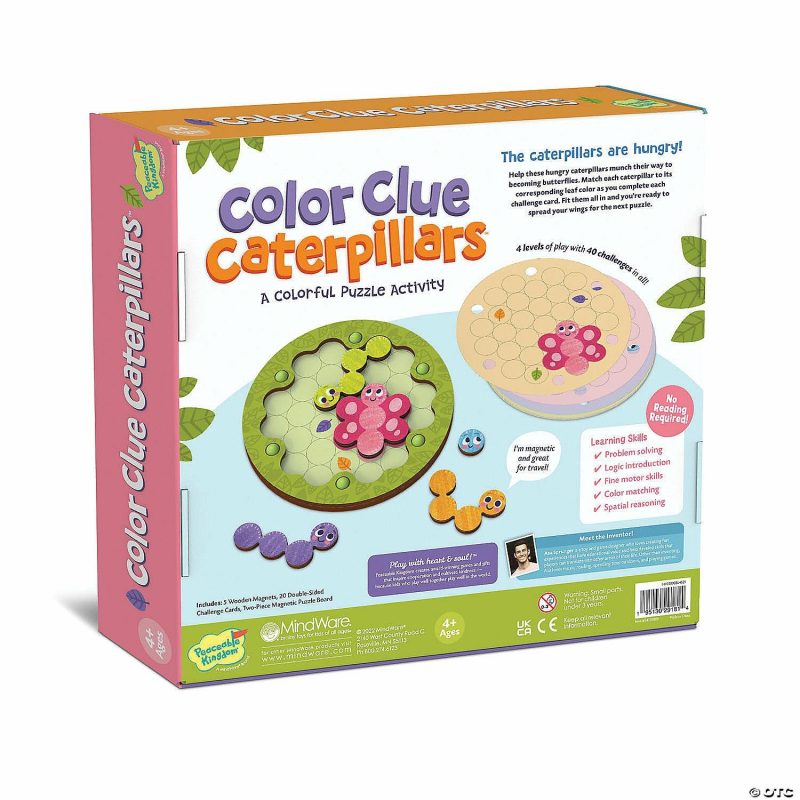 Hands-On Puzzles | Color Clue Caterpillars Brain Teasers & Puzzles Hands-On Puzzles