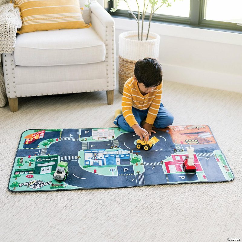 Early Learning Activities | Light-Up City Playmat With Three Free Bonus Vehicles Early Learning Early Learning Activities