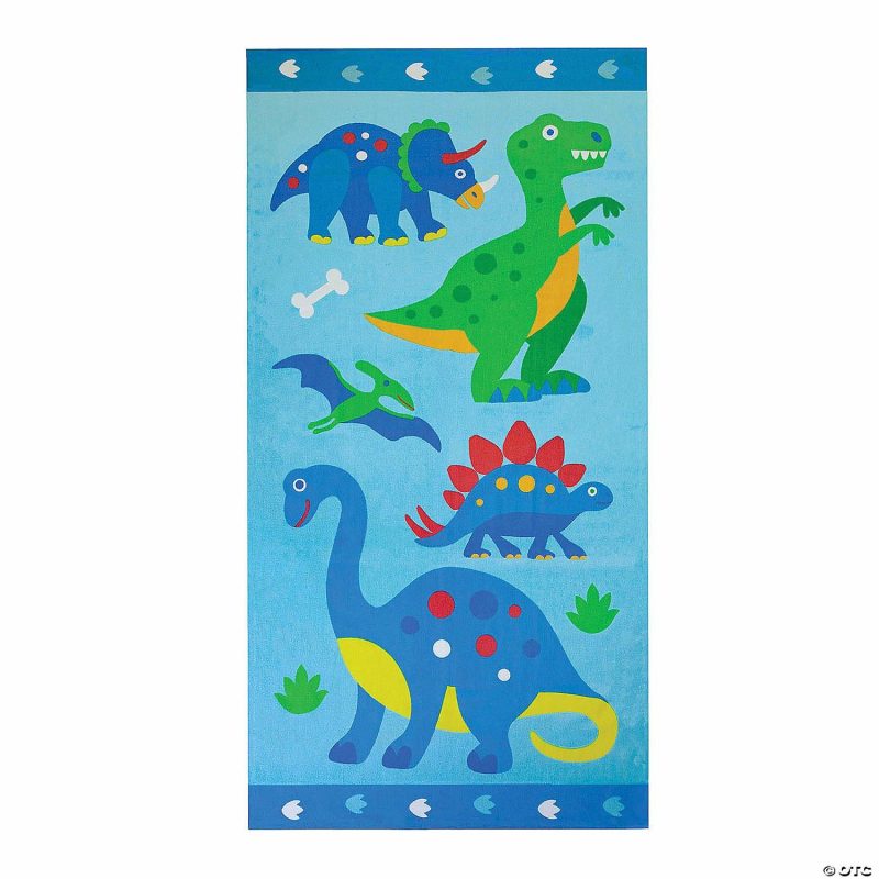 Bedding & Blankets | Wildkin Dinosaur Land 100% Cotton Beach Towel Bedding & Blankets Bedding & Blankets