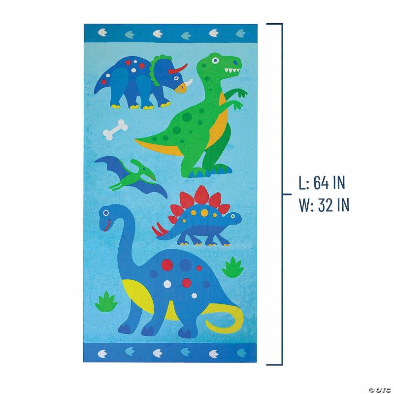 Bedding & Blankets | Wildkin Dinosaur Land 100% Cotton Beach Towel Bedding & Blankets Bedding & Blankets