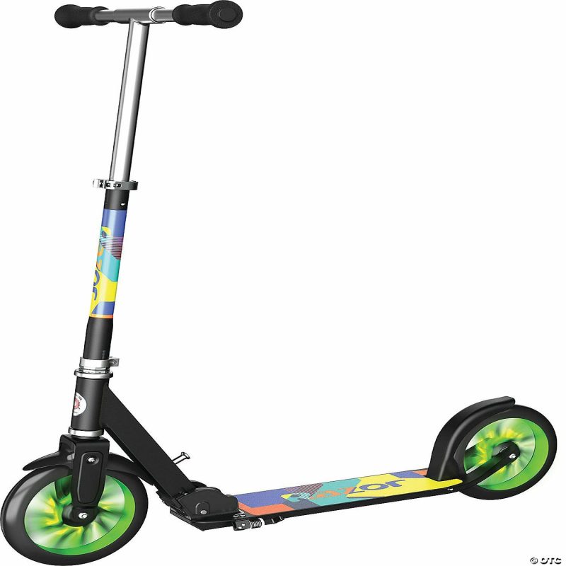 Bikes And Ride-Ons | Razor A5 Lux Light-Up Kick Scooter: Green Active Play Bikes And Ride-Ons