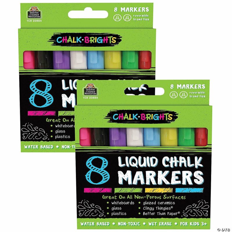 Craft Activities | Teacher Created Resources Chalk Brights Liquid Chalk Markers, 8 Per Pack, 2 Packs Craft Activities Craft Activities