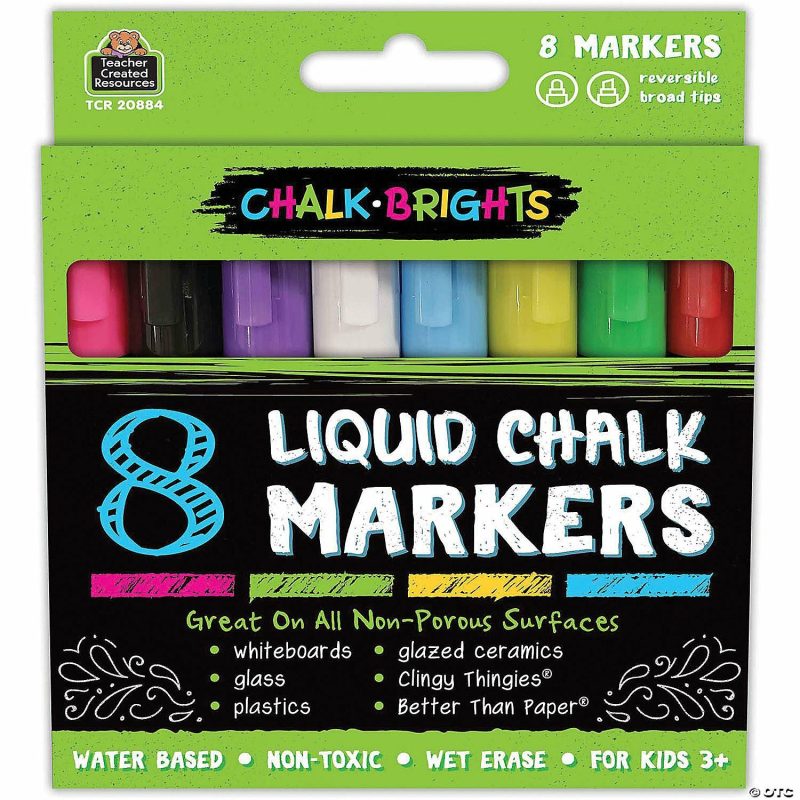 Craft Activities | Teacher Created Resources Chalk Brights Liquid Chalk Markers, 8 Per Pack, 2 Packs Craft Activities Craft Activities