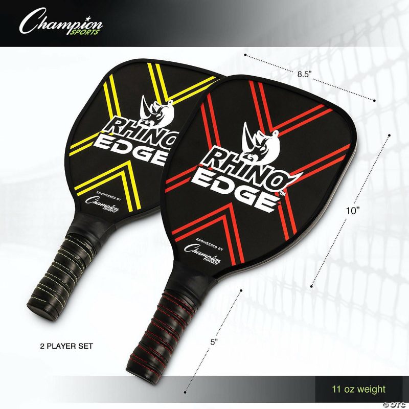 Outdoor Play | Champion Sports Rhino Pickleball Edge 2 Player Set Active Play Outdoor Play