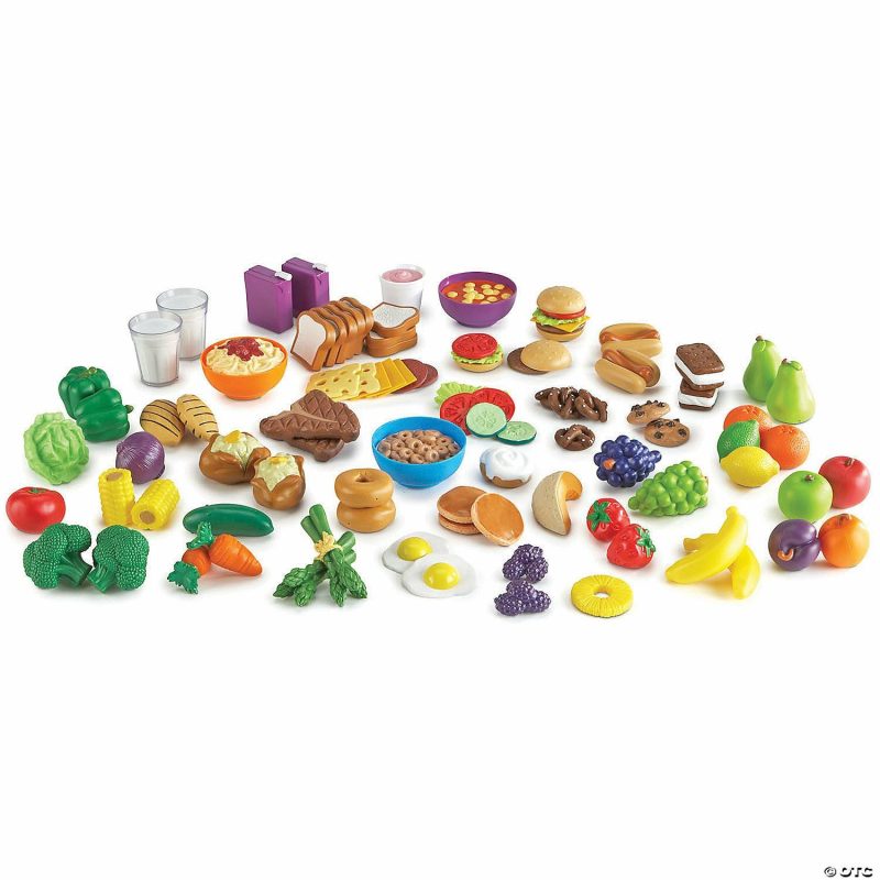 Pretend Play | Learning Resources New Sprouts® Classroom Play Food Set In Large Tote Early Learning Pretend Play