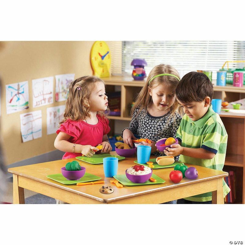 Pretend Play | Learning Resources New Sprouts® Classroom Play Food Set In Large Tote Early Learning Pretend Play